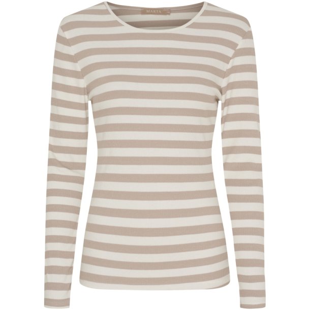 Marta Du Chateau - MdcBegonia Lang�rmet Bluse Beige Melange