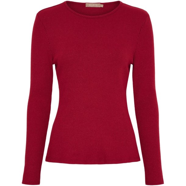 Marta Du Chateau - MdcLunara Lang�rmet Bluse - Bordeaux