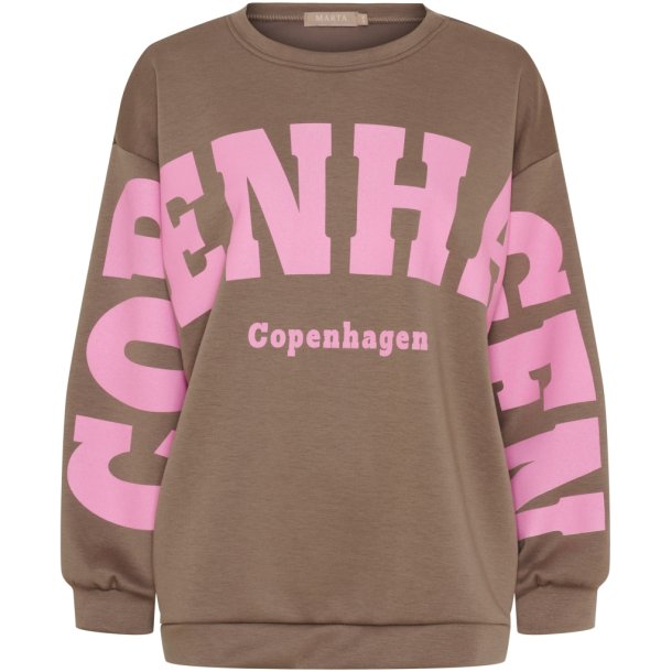 Marta Du Chateau - MdcHibiscus Sweatshirt Fango