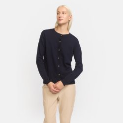 Soft Rebels - SRMarla Cardigan Strik M�rkebl� 