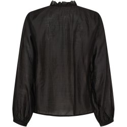 MDC - MdcNaira Skjorte m. fl�sedetaljer Sort 85% Lyocel, 15% polyester Flere strs.