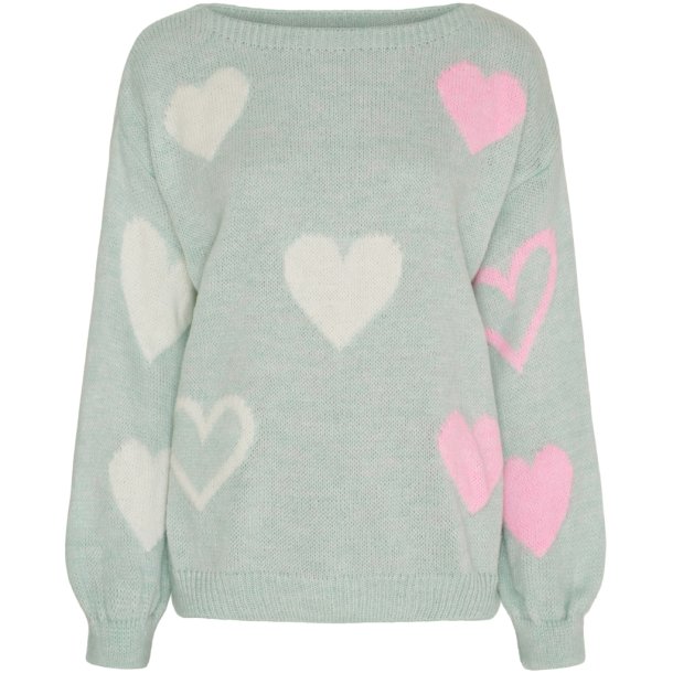 Marta Du Chateau -  MdcAmarante Strik m. hjerter turkis 