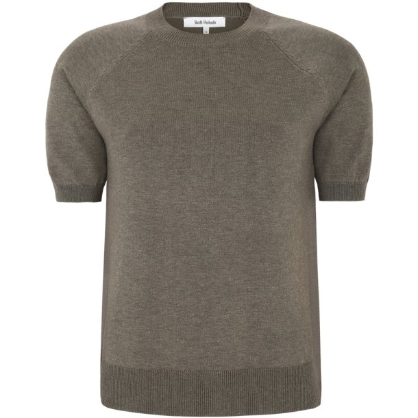 Soft Rebels - SRMarla Strik m. rund hals Canteen Melange 