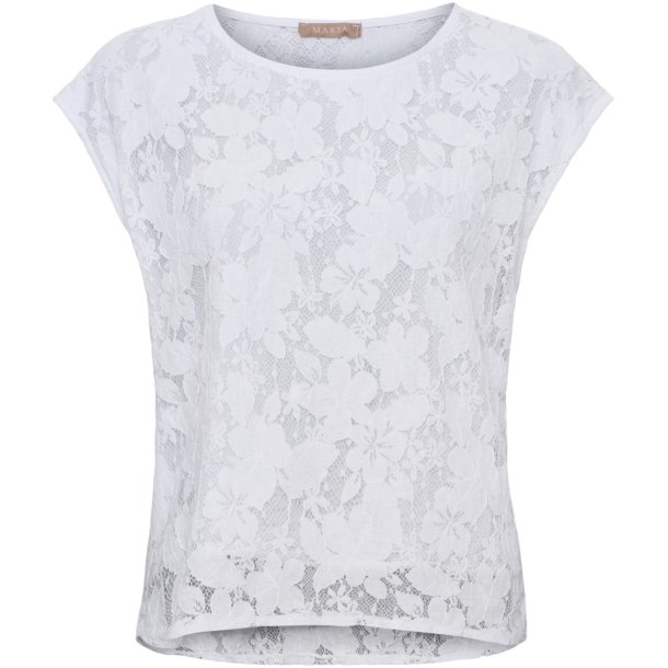 Marta Du Chateau - MdcZorina Blondetop Hvid Flere strs.