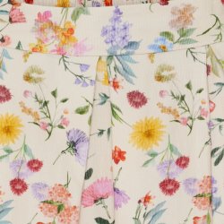 Marta Du Chateau - MdcCiela Sk�rt m. blomsterm�nster Beige Bomuld Flere strs.