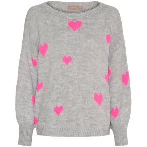 Marta Du Chateau - MdcClover Strik m. hjerteprint Gr�