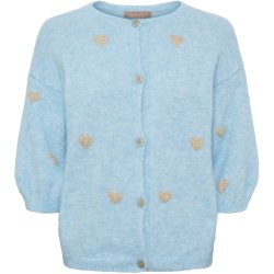 Marta Du Chateau - MdcParisa Strikcardigan m. hjerter Lysebl�