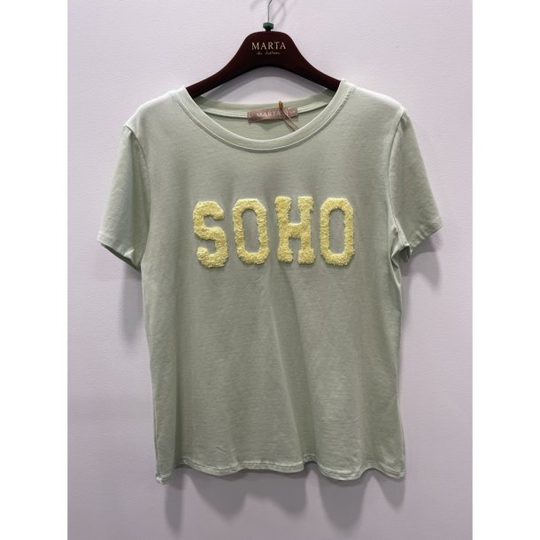 MDC - MdcHerdis T-Shirt Mint/Gul 90% bomuld, 10% elastan Flere strs.