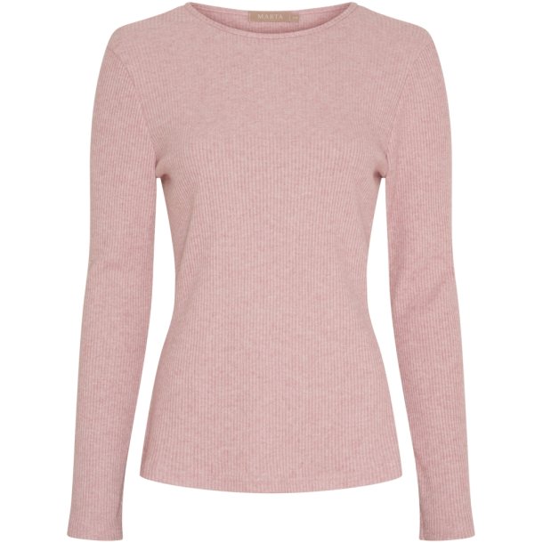 MDC -  MdcLunara Lang�rmet Bluse Rosa Flere strs. 42% viskose, 30% polyester, 20% nylon, 8% lurex
