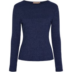 MDC -  MdcLunara Lang�rmet Bluse Navy Flere strs. 42% viskose, 30% polyester, 20% nylon, 8% lurex