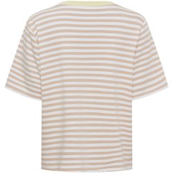 Marta Du Chateau - MdcJamila T-Shirt m. striber Beige/Gul Flere strs.