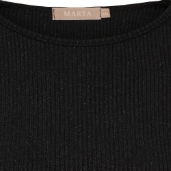 MDC -  MdcLunara Lang�rmet Bluse Sort Flere strs. 42% viskose, 30% polyester, 20% nylon, 8% lurex