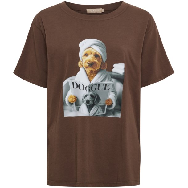 Marta Du Chateau - MdcInge T-Shirt Brun "Doggue"