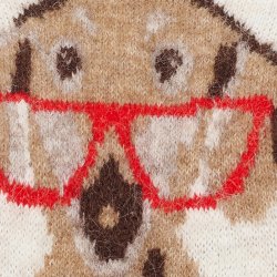 Marta Du Chateau - MdcCoraline strik m. hund Beige