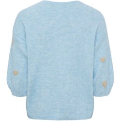 Marta Du Chateau - MdcParisa Strikcardigan m. hjerter Lysebl�