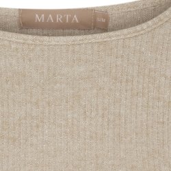 Marta Du Chateau - MdcLunara Lang�rmet Bluse Beige