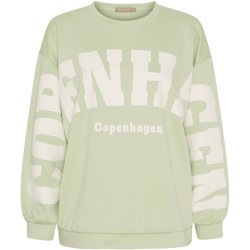 Marta Du Chateau - MdcHibiscus Sweatshirt Gr�n/Offwhite