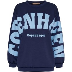 Marta Du Chateau -  MdcHibiscus Sweatshirt Navy/Sky