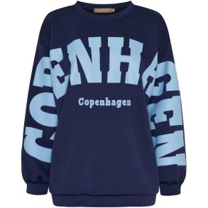 Marta Du Chateau -  MdcHibiscus Sweatshirt Navy/Sky