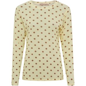 Marta Du Chateau - MdcElissa Top m. prikker Gul Flere strs.