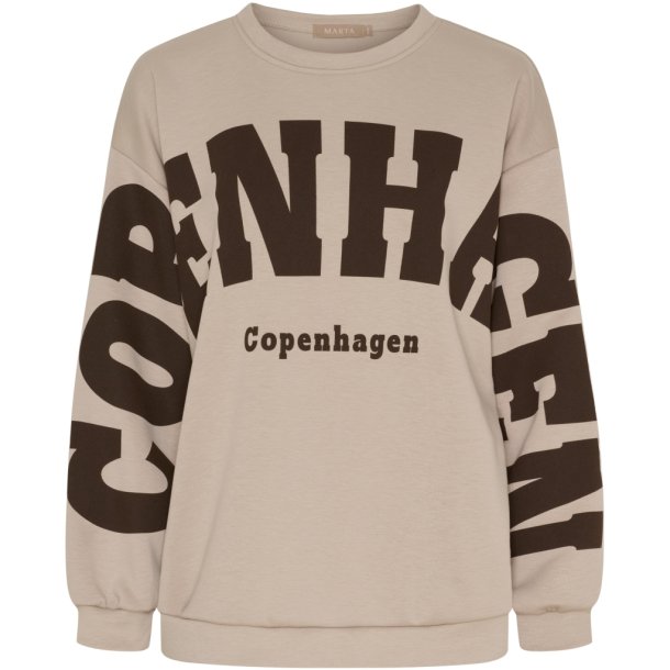 Marta Du Chateau - MdcHibiscus Sweatshirt Beige