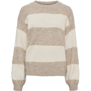 Marta Du Chateau - MdcWildflower Strik Beige/hvid