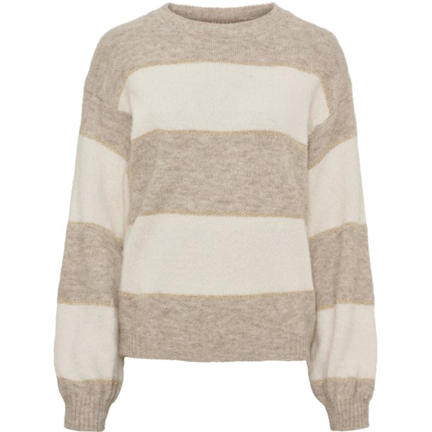 Marta Du Chateau - MdcWildflower Strik Beige/hvid