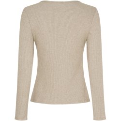 Marta Du Chateau - MdcLunara Lang�rmet Bluse Beige