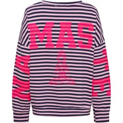 Marta Du Chateau - MdcIsabeau Bluse m. striber "Namaste" Pink Flere strs.