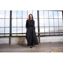 MDC - MdcNaira Skjorte m. fl�sedetaljer Sort 85% Lyocel, 15% polyester Flere strs.