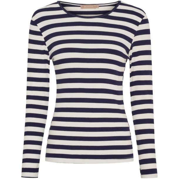 Marta Du Chateau - MdcBegonia Lang�rmet Bluse Navy