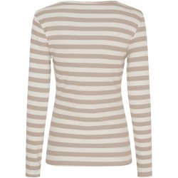 Marta Du Chateau - MdcBegonia Lang�rmet Bluse Beige Melange