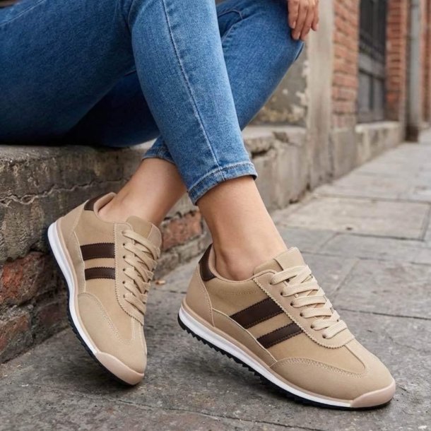 Marta Du Chateau - Kamelia Sneakers Kaki/Brun