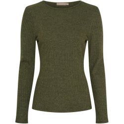 MDC -  MdcLunara Lang�rmet Bluse Oliven Flere strs. 42% viskose, 30% polyester, 20% nylon, 8% lurex