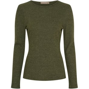 MDC -  MdcLunara Lang�rmet Bluse Oliven Flere strs. 42% viskose, 30% polyester, 20% nylon, 8% lurex