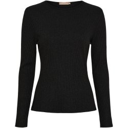 MDC -  MdcLunara Lang�rmet Bluse Sort Flere strs. 42% viskose, 30% polyester, 20% nylon, 8% lurex