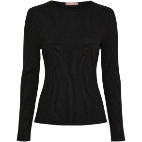 MDC -  MdcLunara Lang�rmet Bluse Sort Flere strs. 42% viskose, 30% polyester, 20% nylon, 8% lurex