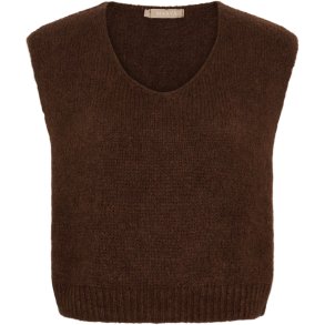 Marta Du Chateau - MdcMarlene Vest M�rkebrun Onesize