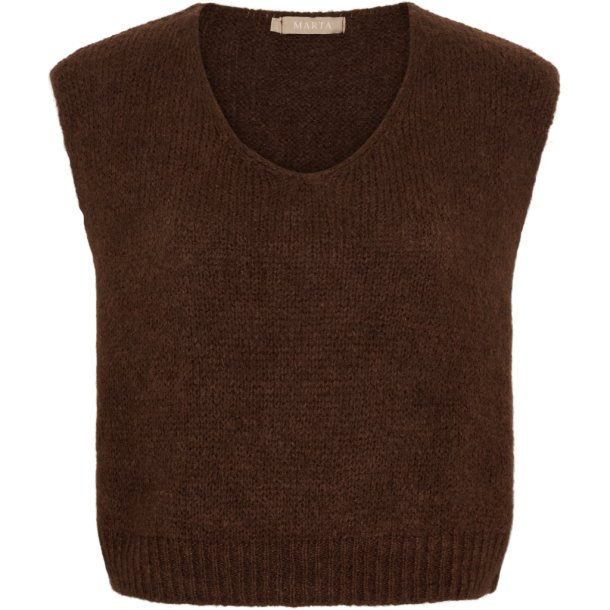 Marta Du Chateau - MdcMarlene Vest M�rkebrun Onesize