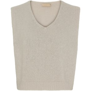 Marta Du chateau - MdcMarlene Vest Beige Onesize