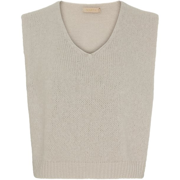 Marta Du chateau - MdcMarlene Vest Beige Onesize