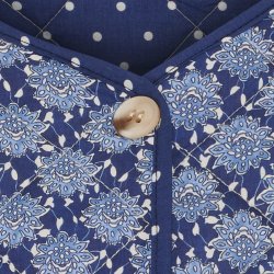 MDC - MdcAvril Jakke m. blomster Navy 50% bomuld, 50% polyester Flere strs.