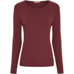 Marta Du Chateau - MdcAster Lang�rmet Bluse Bordeaux R�d