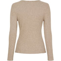 MDC -  MdcLunara Lang�rmet Bluse Camel Flere strs. 42% viskose, 30% polyester, 20% nylon, 8% lurex