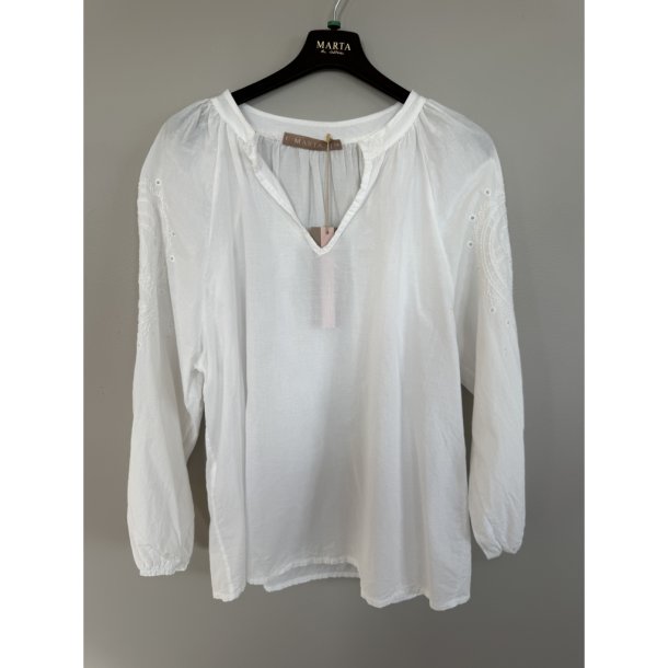 Marta Du Chateau - MdcSevina Bluse R�hvid