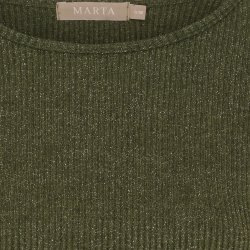 MDC -  MdcLunara Lang�rmet Bluse Oliven Flere strs. 42% viskose, 30% polyester, 20% nylon, 8% lurex