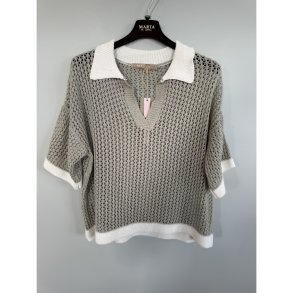 Marta Du Chateau - MdcNayeli Strik Gr�/hvid 