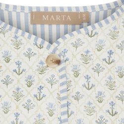 MDC - MdcAvril Jakke m. blomster Bl� 50% bomuld, 50% polyester Flere strs.