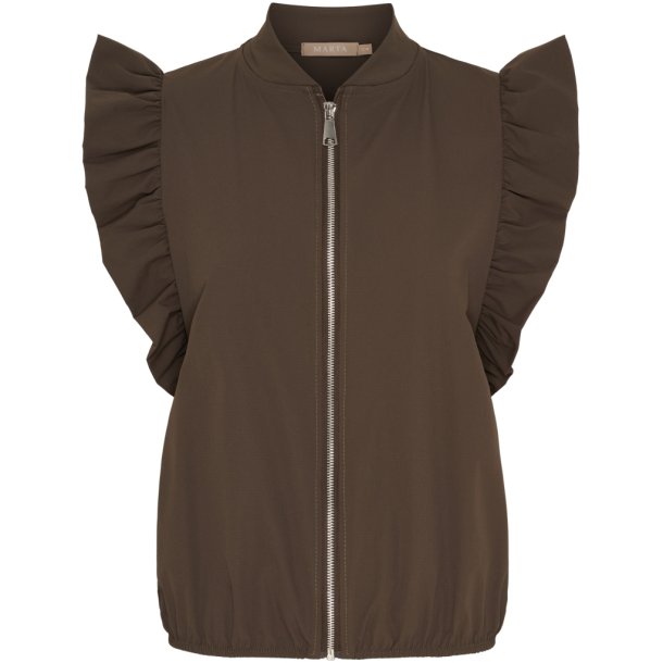 Marta Du Chateau - MdcJannie Vest Kaffebrun 88% Poliamid, 12% Elastan Flere strs.