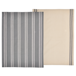 Sdahl Soft viskestykke gr/beige 2 stk. 50x70cm.